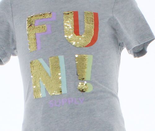 Playera Niña Color Gris Blusa Lentejuelas 3509 1 A 16 Años.