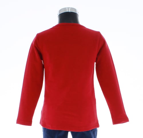 Playera Para Niña Color Rojo Lisa Blusa 3512 1 A 16 Años.