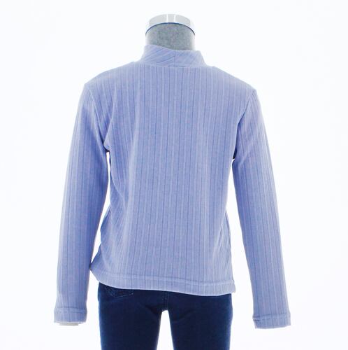 Blusa Niña Color Lila Lisa Cuello Alto 3519 2 A 16 Años.
