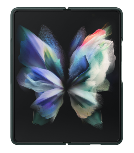 Funda Samsung Piel Leather Cover Para Galaxy Z Fold 3 Verde
