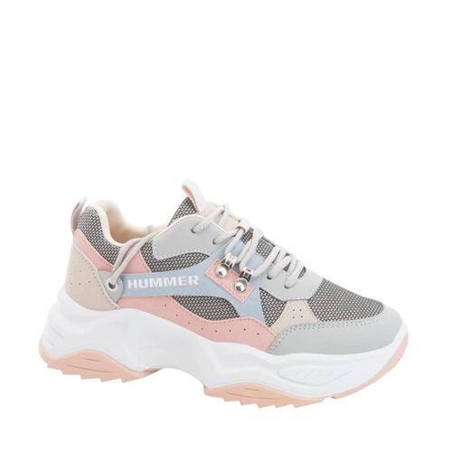 Tenis urbano Chunky de Hummer para mujer, color gris, mod. 1025420