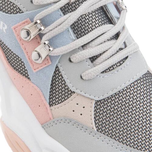 Tenis urbano Chunky de Hummer para mujer, color gris, mod. 1025420