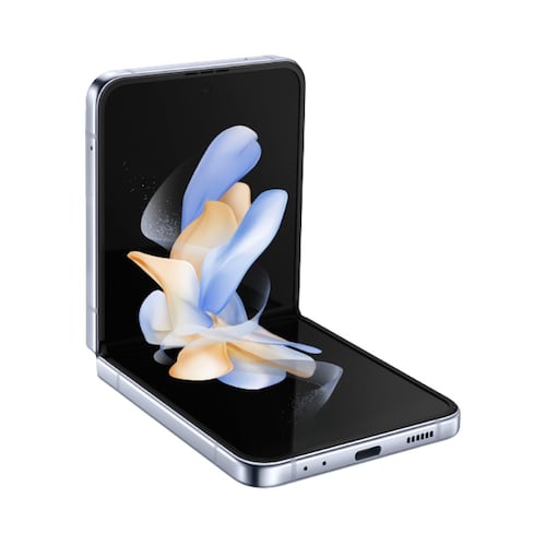 Galaxy Z Flip 4 256GB Azul Reacondicionado Grado A + Cargador Genérico