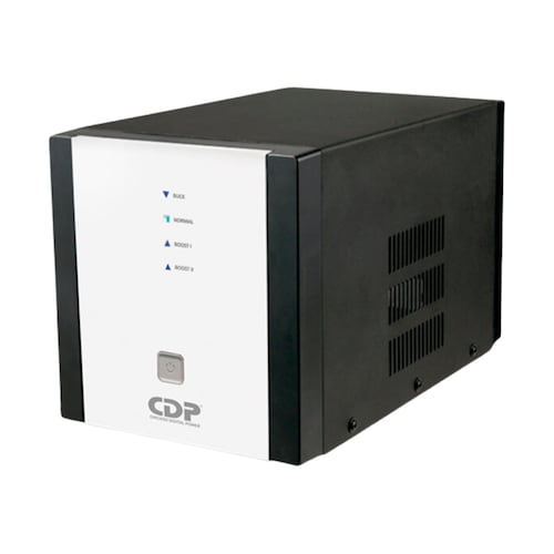 Regulador de Voltaje CDP R-AVR-3008 de 3000VA/2400W con 9 Contactos, Línea Blanca.