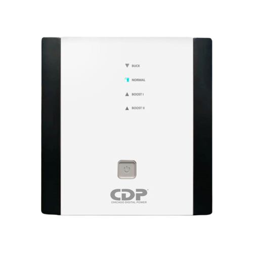 Regulador de Voltaje CDP R-AVR-3008 de 3000VA/2400W con 9 Contactos, Línea Blanca.