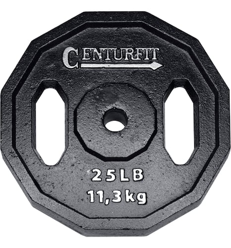 Pesas Set Pesas 100 lbs Discos Barra Recta Mancuernas Gym Negro Centurfit