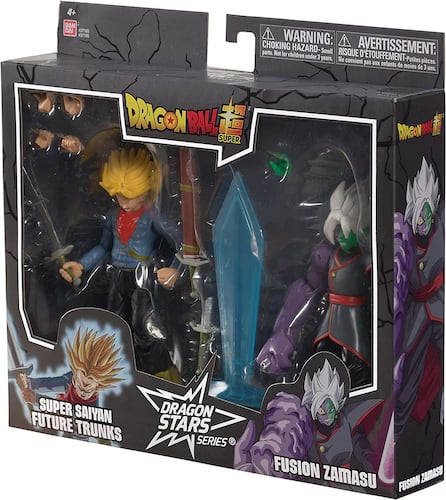  Future Trunks vs Fusion Zamasu Dragon Stars Super Battle Pack Figuras de 6.5" Originales de Bandai 