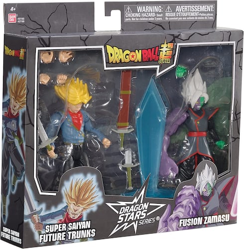  Future Trunks vs Fusion Zamasu Dragon Stars Super Battle Pack Figuras de 6.5" Originales de Bandai 