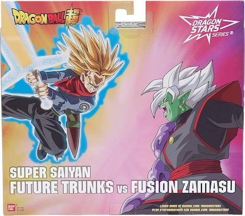  Future Trunks vs Fusion Zamasu Dragon Stars Super Battle Pack Figuras de 6.5" Originales de Bandai 