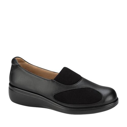 Choclo de piel triple ancho color negro para mujer, marca Bio Shoes, mod. 1048255
