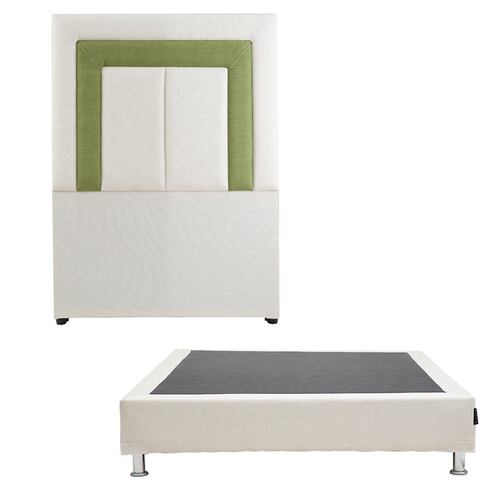 Cabecera Individual Dicasa Bora con Box Beige