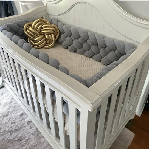 Protector de  Cuna 4 mts 5 tubos Bebe Decoracion Bumper