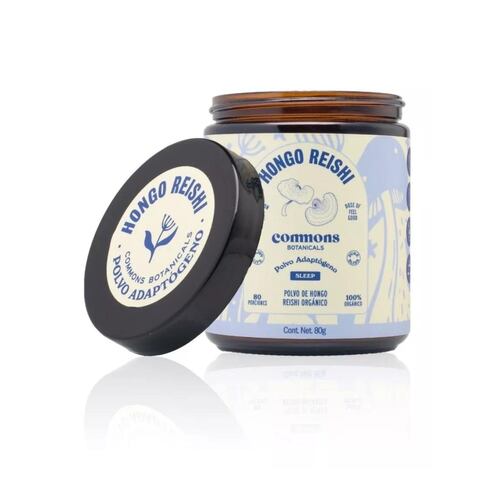 Hongo Adaptógeno Reishi 80g Commons Polvo 100% Orgánico