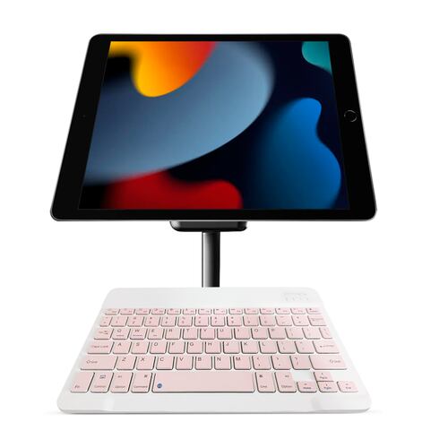 Combo Tablet Apple Ipad 9TH Gen 64GB 10.2Pulg Wifi Space Gray + Teclado Rosa