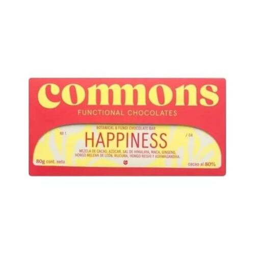 Chocolate Mexicano Con Adaptógenos Happiness 80g Commons