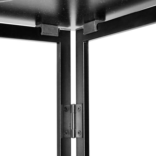 Mesa Plegable Escritorio Estilo Industrial de Marmol Negro