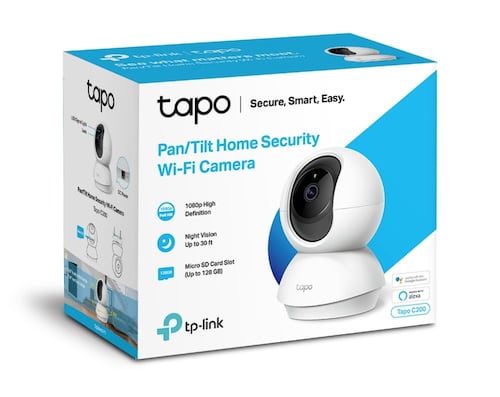 Cámara IP Tapo C200 de 2 MP, 1080p, PT, Wi-Fi, Audio, para Interior.