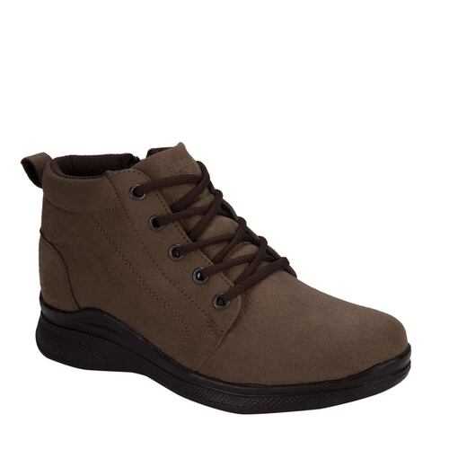 Kit de 2 pares de botas de piso con agujetas para mujer, marca Shosh, mod. 1048283