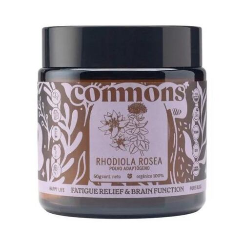 Rhodiola Rosea Adaptógeno 50g Commons Polvo 100% Orgánico