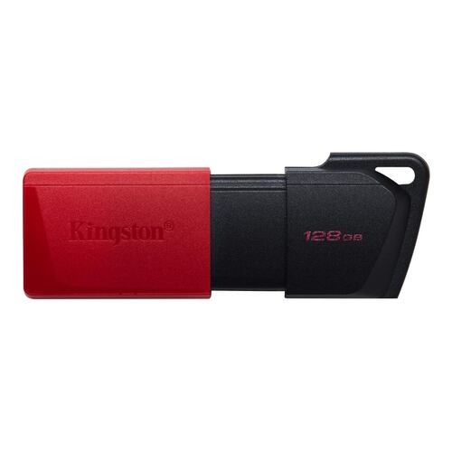 Memoria USB de 128 GB, Kingston DataTraveler Exodia M, USB 3.2 Gen 1, Negro con Rojo.