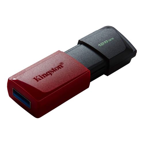Memoria USB de 128 GB, Kingston DataTraveler Exodia M, USB 3.2 Gen 1, Negro con Rojo.