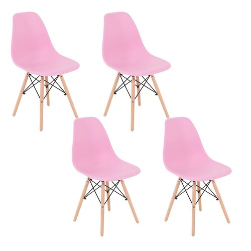 4 Sillas Onof Tipo Eames Minimalistas y Ergonómicas, Sillas para Comedor Restaurante y Cocina