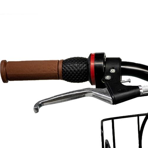 Bicicleta Vintage Retro R26 Clasica Urbana 6 Velocidades Canastilla Plegable Asiento Ajustable Frenos V.Break Blanca  Centurfit 
