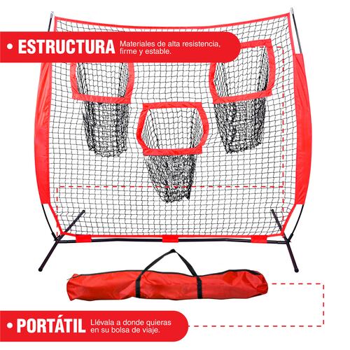 Red de Lanzamiento de Fútbol Altera 210 x 290 cm, Equipo de Entrenamiento con 3 Zonas de Objetivo