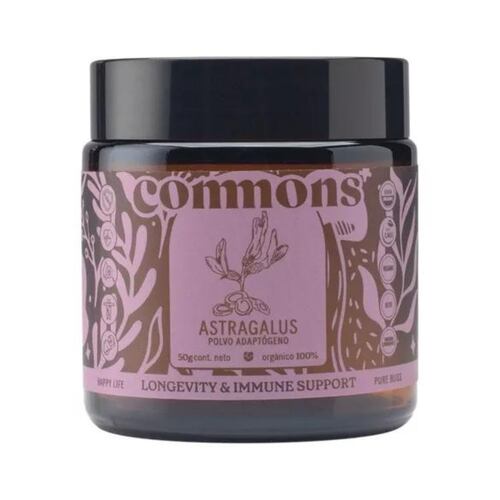 Astrágalo Adaptógeno 50g Commons Polvo 100% Orgánico