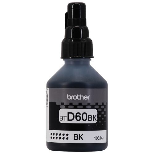 Botella de Tinta Brother BTD60BK para 6,500 páginas, Black.