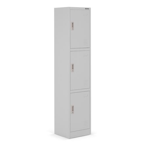 Locker Metalico guardex 3 Puertas Casilleros de Almacenamiento 180 cm con Llave