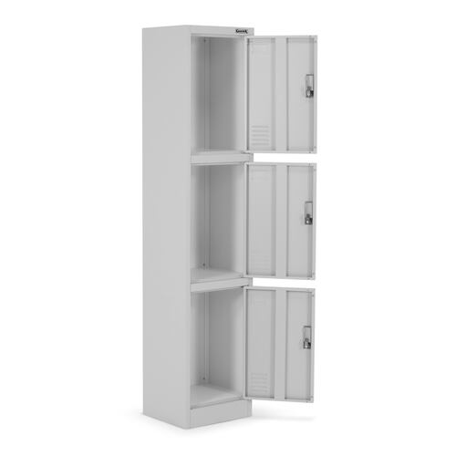 Locker Metalico guardex 3 Puertas Casilleros de Almacenamiento 180 cm con Llave
