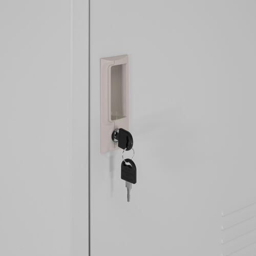 Locker Metalico guardex 3 Puertas Casilleros de Almacenamiento 180 cm con Llave