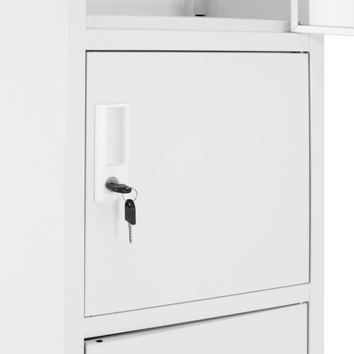 Locker Metálico Guardex  Vertical 180 cm, 5 Gavetas con Cerradura para Oficina Escuela Gimnasio