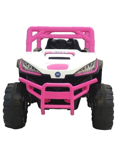 Montable Electrico Control Remoto 5KM/H Musica 12V Luz y Sonido  - Rosa
