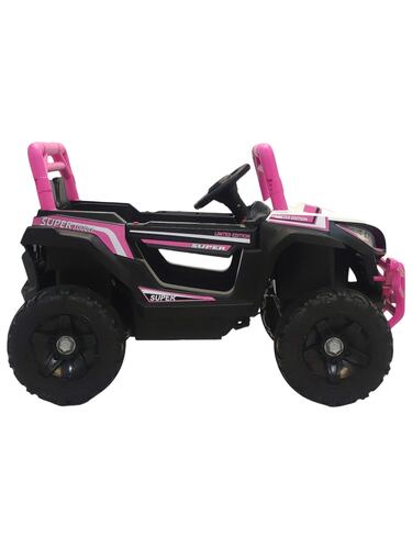 Montable Electrico Control Remoto 5KM/H Musica 12V Luz y Sonido  - Rosa