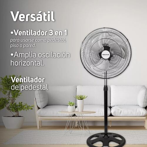Ventilador Metalico 18" 3 en 1 TAURUS MARTE 3 Vel 3 Aspas