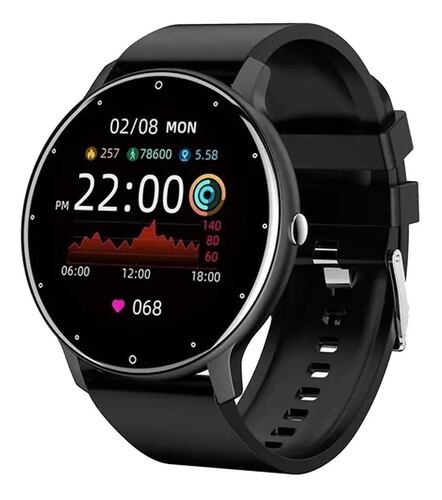 Reloj Inteligente Bluetooth Smartwatch Zl02 Impermeable Negro.