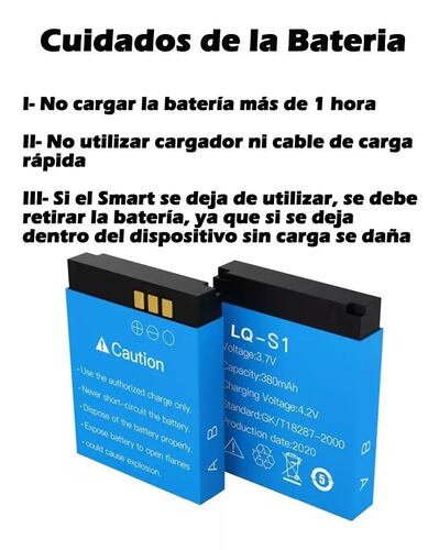 Batería Para Smartwatch Pila Paquete de 5 para Dz09 Q18 A1 Gt08 V8.