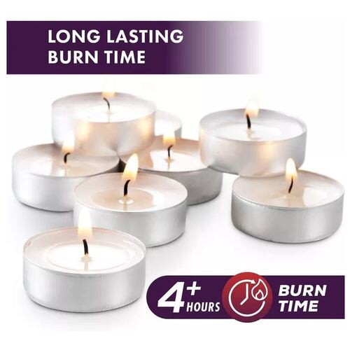 100 Pzs Velas Tea Light Flotantes Sin Aroma De Alta Calidad.
