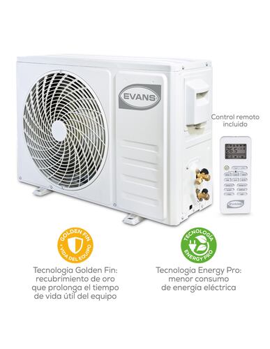 Minisplit on-off 1 tonelada 220 V SEER 12 Hi-plus12.