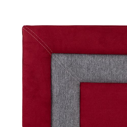 Cabecera King Size Dicasa Bora Rojo con Gris
