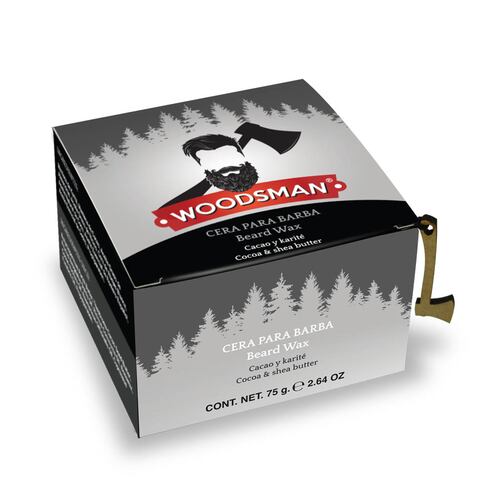 Woodsman Cera Para El Cuidado De Barba Y Bigote, Manteca de Cacao y Karité 75 g.
