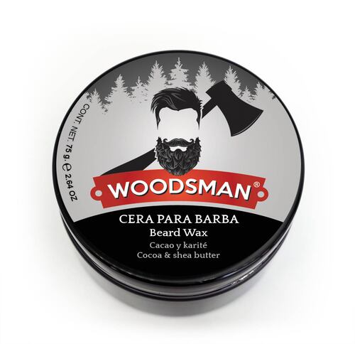 Woodsman Cera Para El Cuidado De Barba Y Bigote, Manteca de Cacao y Karité 75 g.