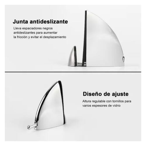 Pack 6 Pinzas Pelícanos Medianos Para Repisas Vidrio