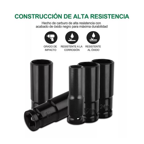 Kit De Llaves Vaso 1/2 Mecanica C/llave Carraca 14pz 
