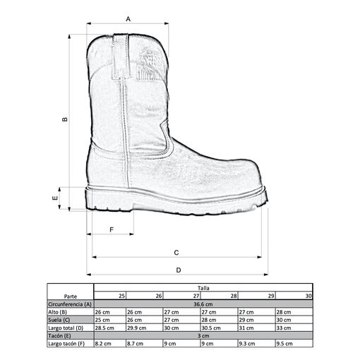 Bota Industrial De Seguridad Salvatore En Piel Vacuno Goodyear Welt.