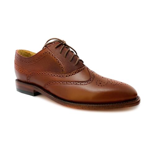 Zapato Dasalo Estilo Bostoniano Goodyear Welt Para Caballero En Piel Café