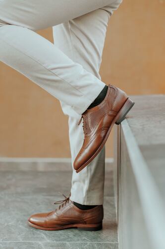Zapato Dasalo Estilo Bostoniano Goodyear Welt Para Caballero En Piel Café