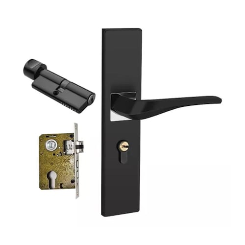 Cerradura Manija Para Puerta Color Negro